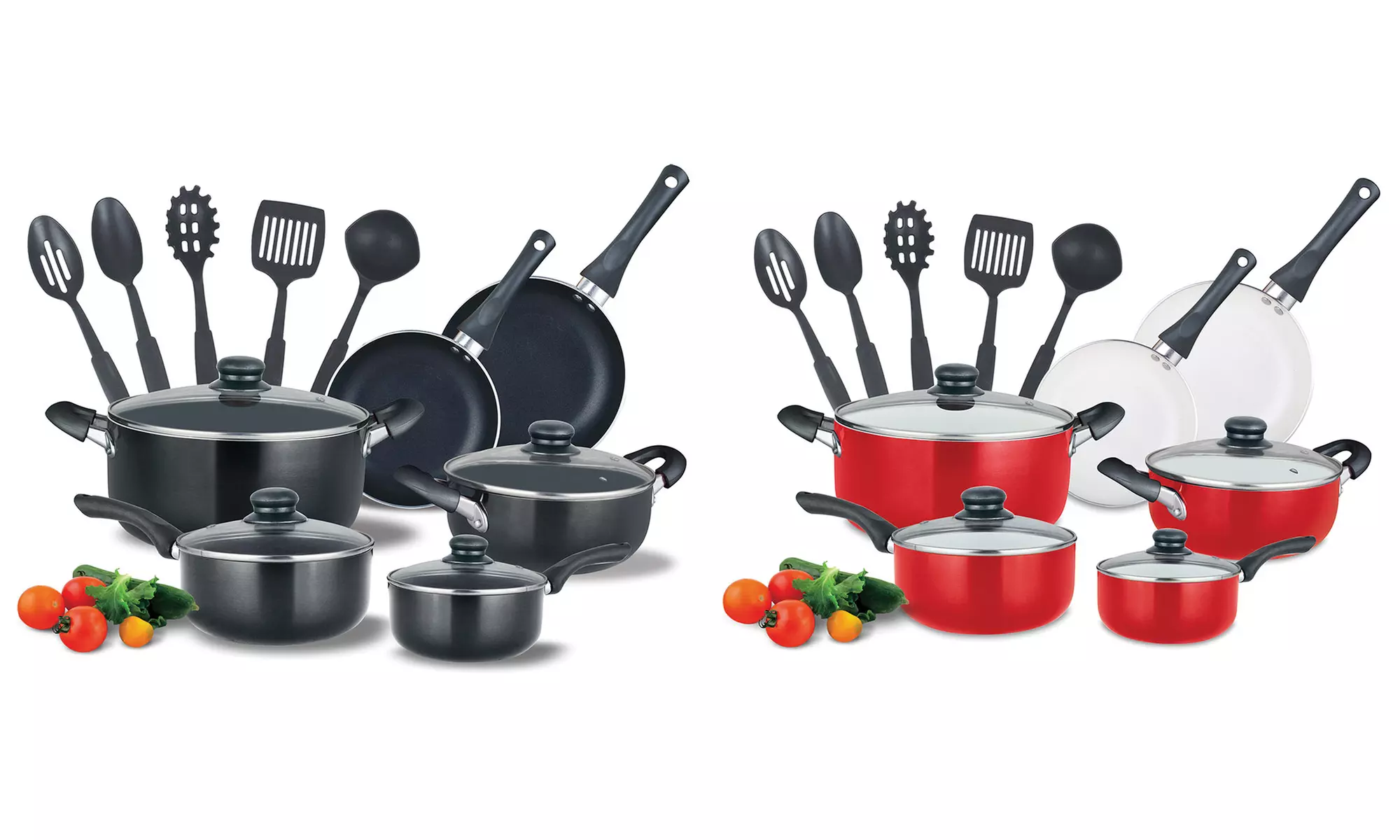 Ceramic or Nonstick Cookware and Utensil Set (15-Piece) - Primary Image