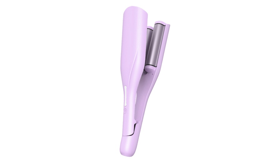 Image 2: M-Shaped French Wave Curling Iron