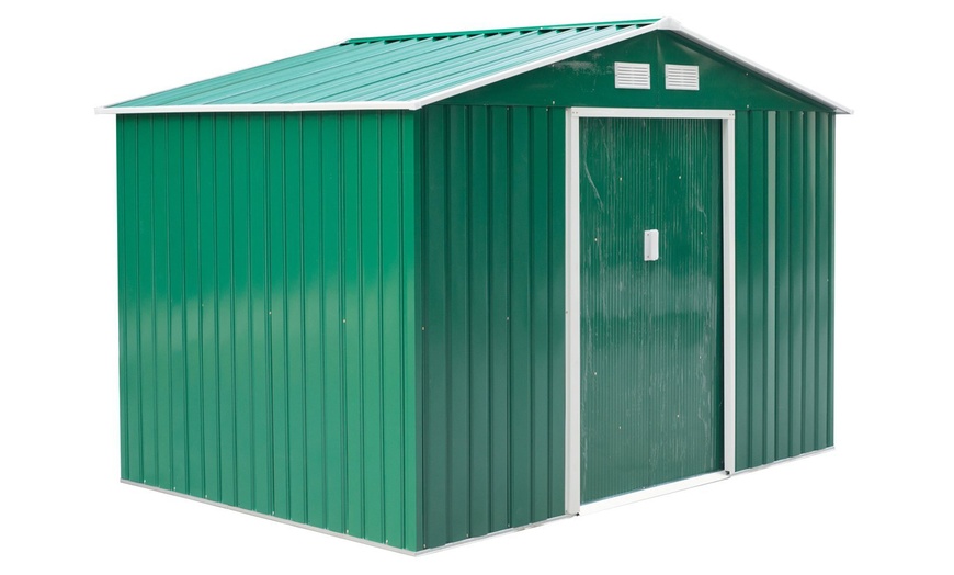 Image 14: Outsunny Lockable Garden Shed