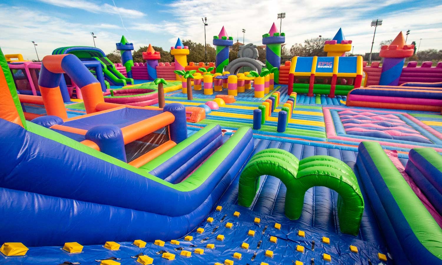 Fun for All Ages: Outdoor Inflatable Park Experience at Epic Bounce