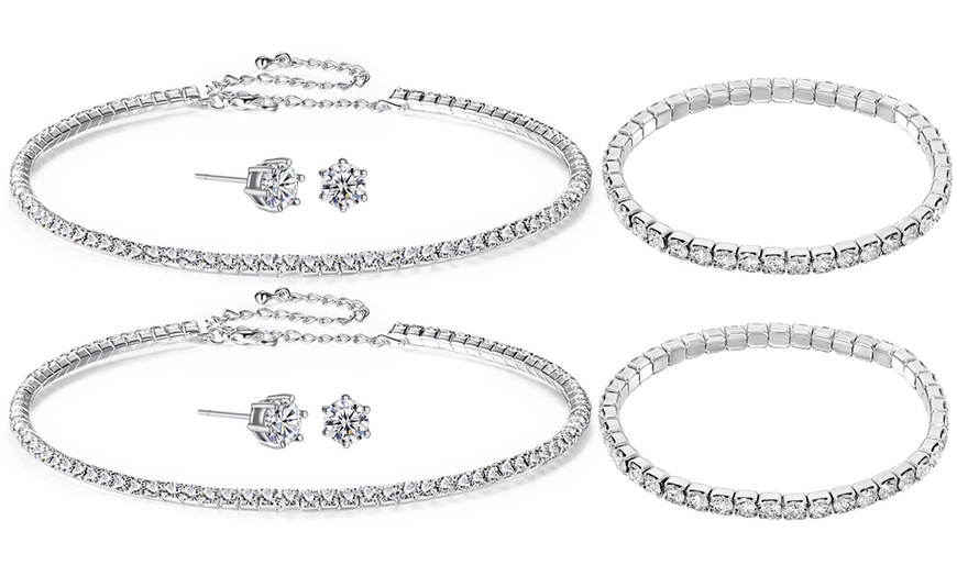 Image 6: Three-Piece Set made with Crystals from Swarovski®