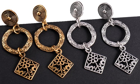 1 ou 2 paires de boucles d'oreilles style vintage