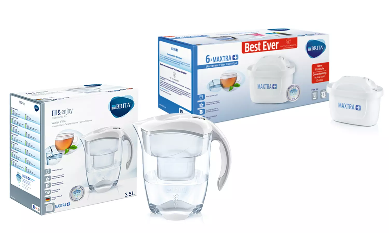 6, 12, 18 ou 24 filtres à eau Brita Maxtra - Primary Image