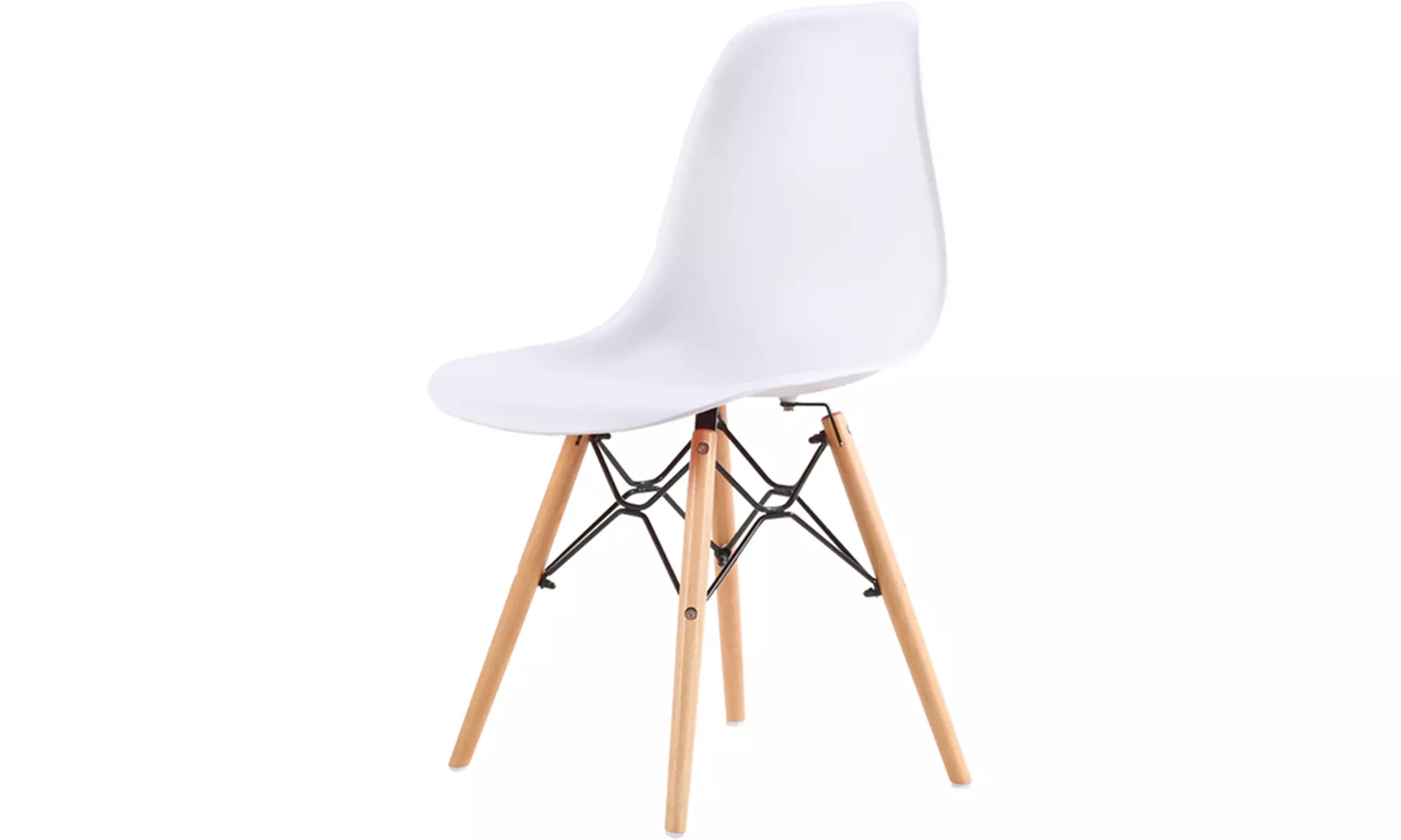 Silla de estilo escandinavo Christie con asiento redondo, de Sampur