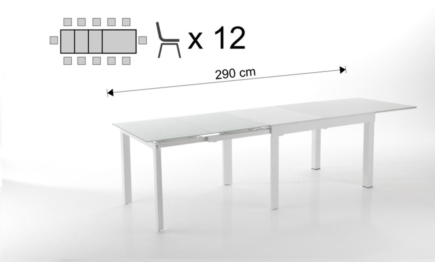 Image 19: Uitschuifbare eetkamertafel 'Long' van Tomasucci