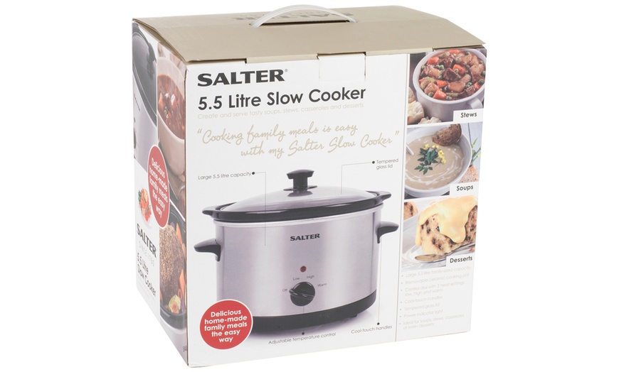 Image 9: Salter Non-Stick Slow Cooker