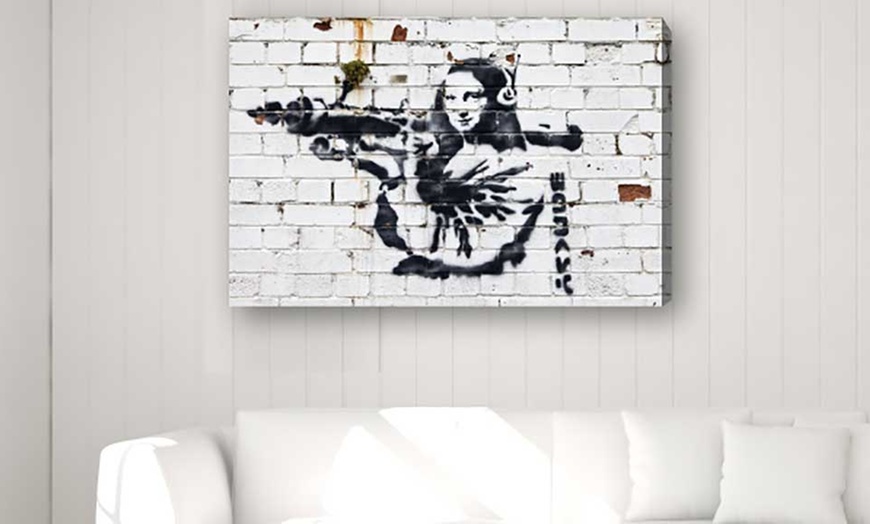 Image 5: Banksy Canvas Collection 