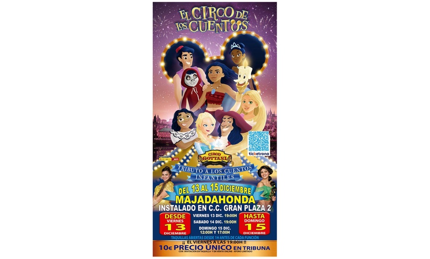 Image 1: Entrada a "El circo de los cuentos" en Majadahonda del 13-15 diciembre