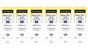 Neutrogena Sheer Zinc Face Lotion SPF50 59ml Six-Pack