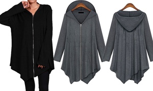 Asymmetric Draped Cardigan