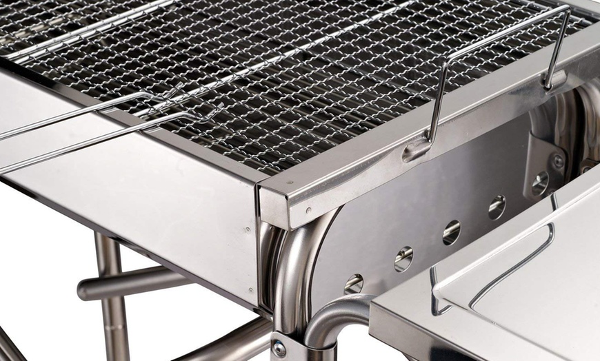 Image 3: Rectangular Stainless Steel Grill