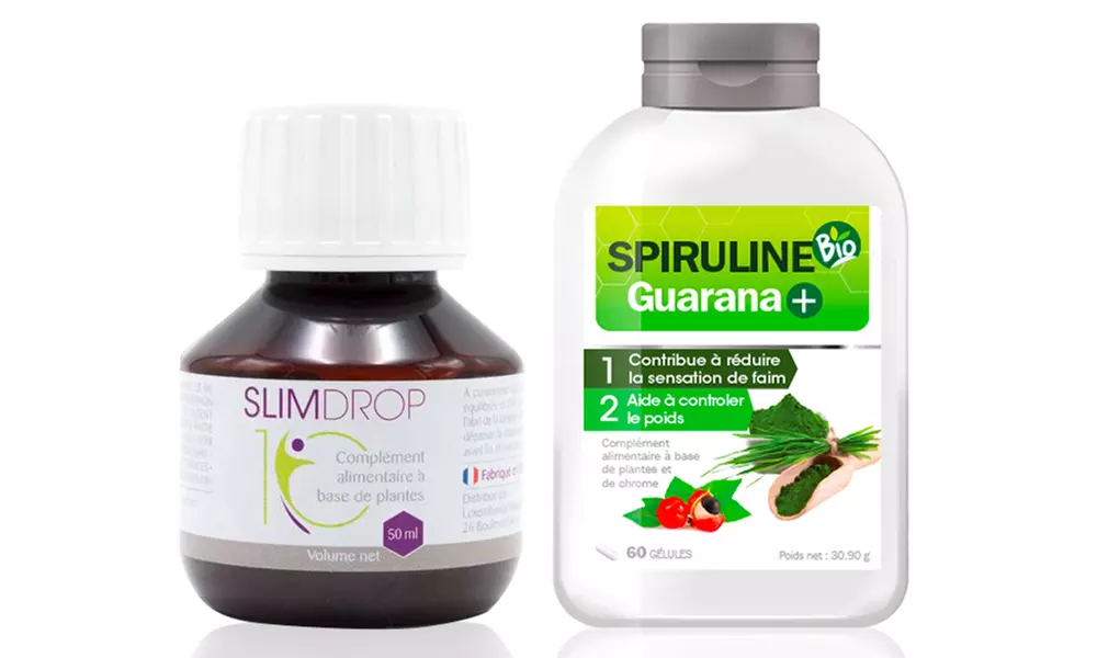 Cure minceur duo Slimdrop et Spiruline Bio-Guarana - Primary Image