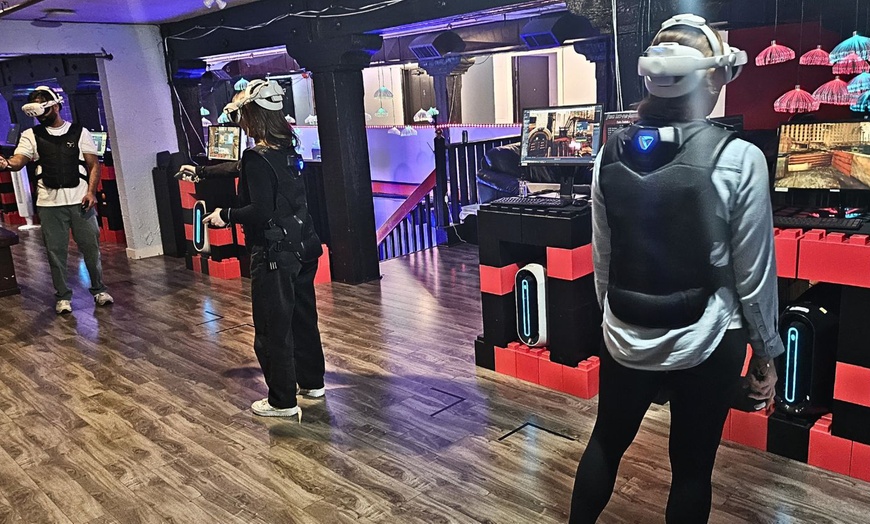 Image 3: Experience a 30/60-Minute VR Session for up to Six Plus Arcade Tokens