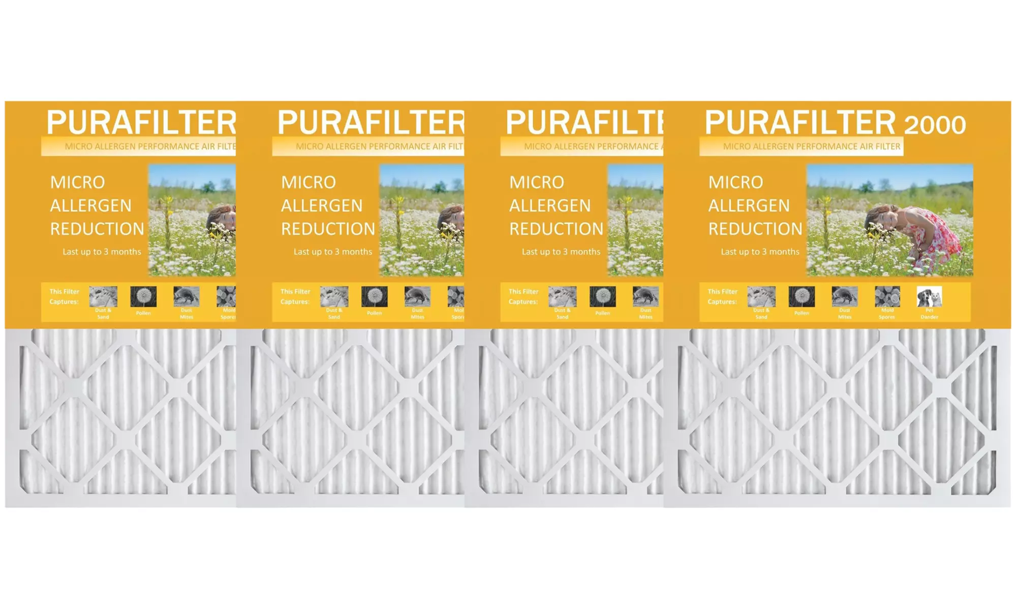 Purafilter Gold High-Efficiency Furnace Air Filters (4-Pack) - Primary Image