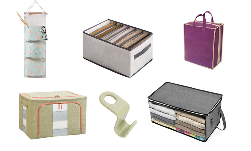 Image 4: Bedroom Storage Bundle for Clothes, Towels, Shoes and Accessories