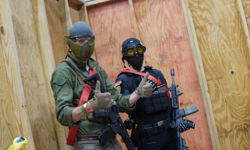 Image 5: Four-Hour Airsoft Package for Up to Four with Gun Rental and Mask 