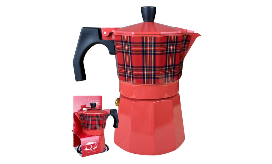 Image 2: Cafetière Fantasia Tartan Rouge