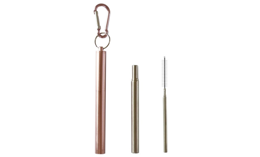 Image 8: Collapsible Stainless Steel Straw