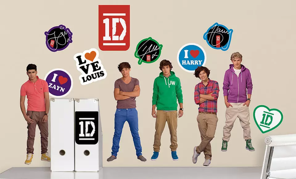 $9.99 for One Direction Wall Decals ($15.99 List Price). Free Returns. - Primary Image