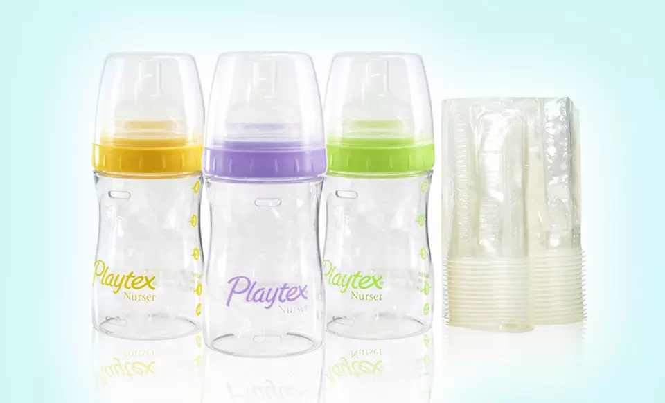 Playtex Drop-In Nurser Bottles 3-Pack with 15 Liners. Free Returns. - Primary Image