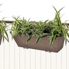 Image 10: Set 2 rotan balkon plantenbakken