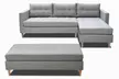 Selsey Ecksofa Kopenhagen mit Schlaffunktion in Grau, optinoal mit Hocker, inkl. Versand - Second Medium