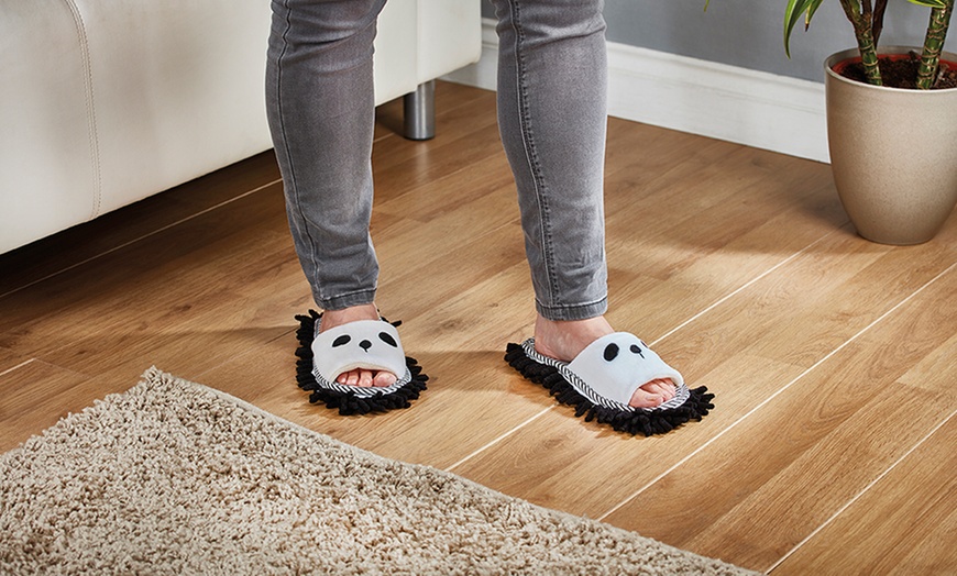 Image 3: Microfibre-Sole Mop Slippers