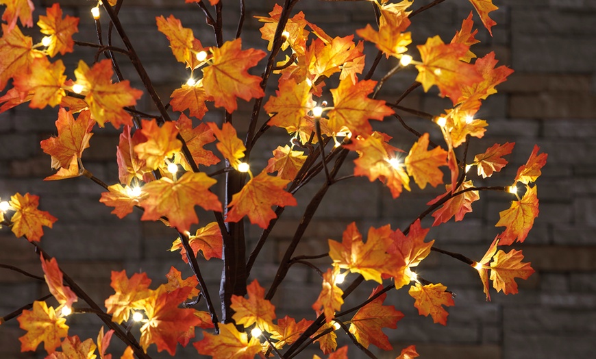 Image 2: 48 LED Pre-Lit Maple Tree