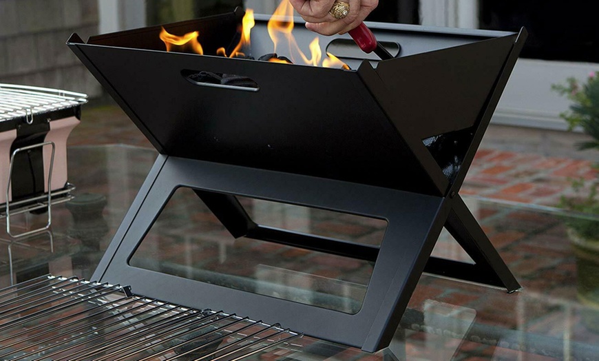 Image 2: Portable Table Top Fire Pit