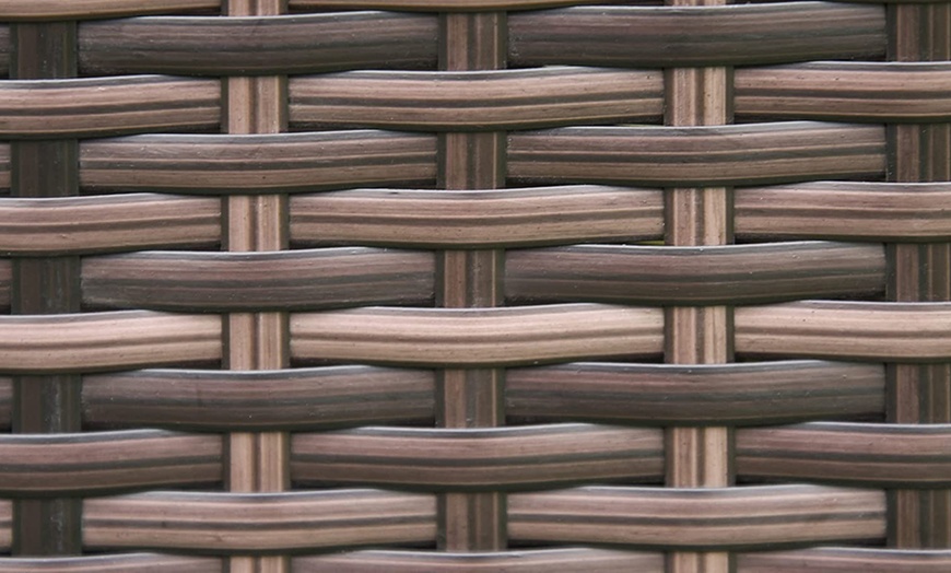 Image 2: Outsunny Three-Piece Outdoor Rattan-Effect Bistro Set 