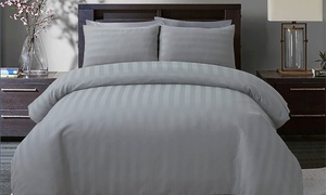 300TC Satin Stripe Duvet Set