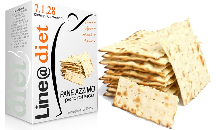 Image 2: Pakjes eiwitrijke matzo crackers van het merk Line@Diet