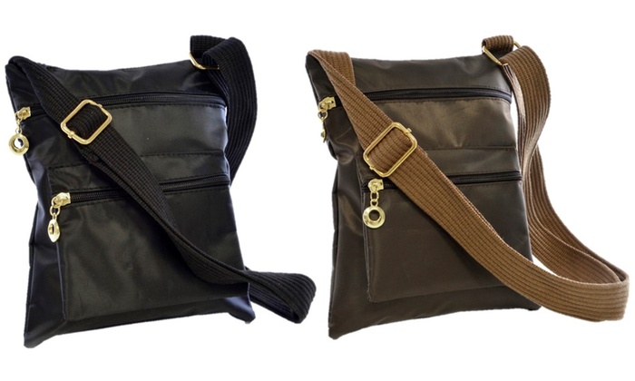 zip up cross body bag