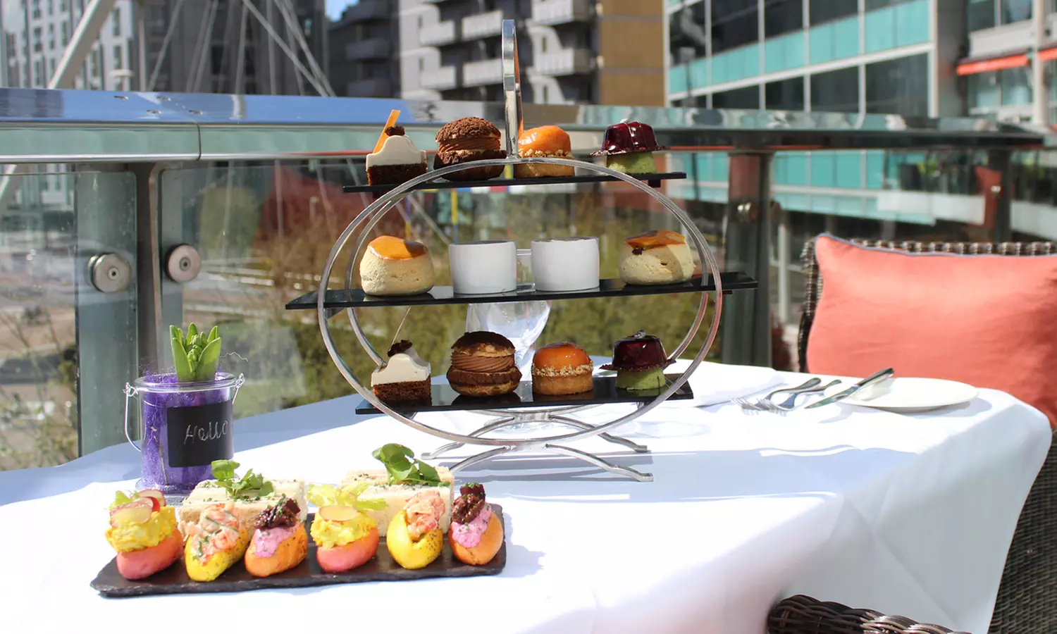 Afternoon Tea with Prosecco for Two or Four at The Lowry Hotel