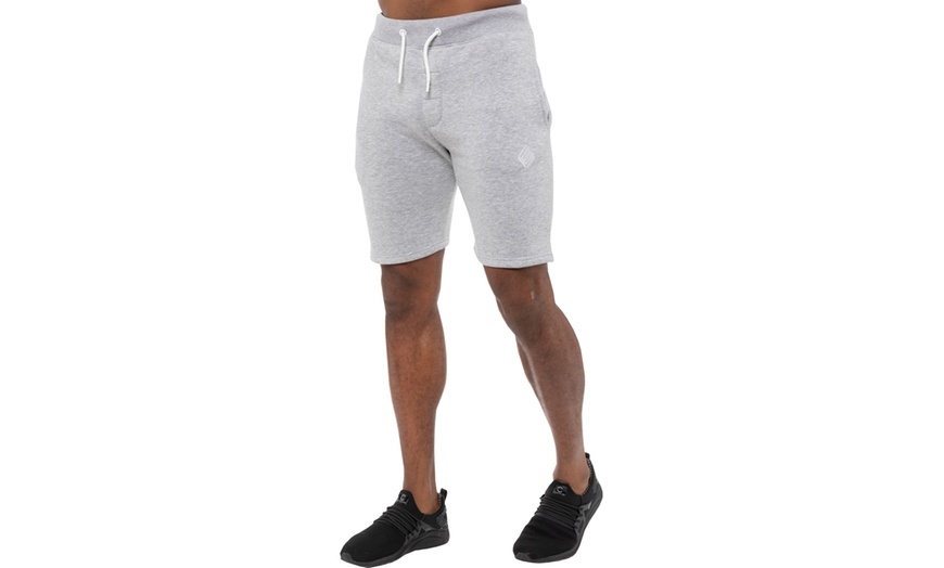 Image 3: Two-Pack Enzo Men's Fleece Shorts 