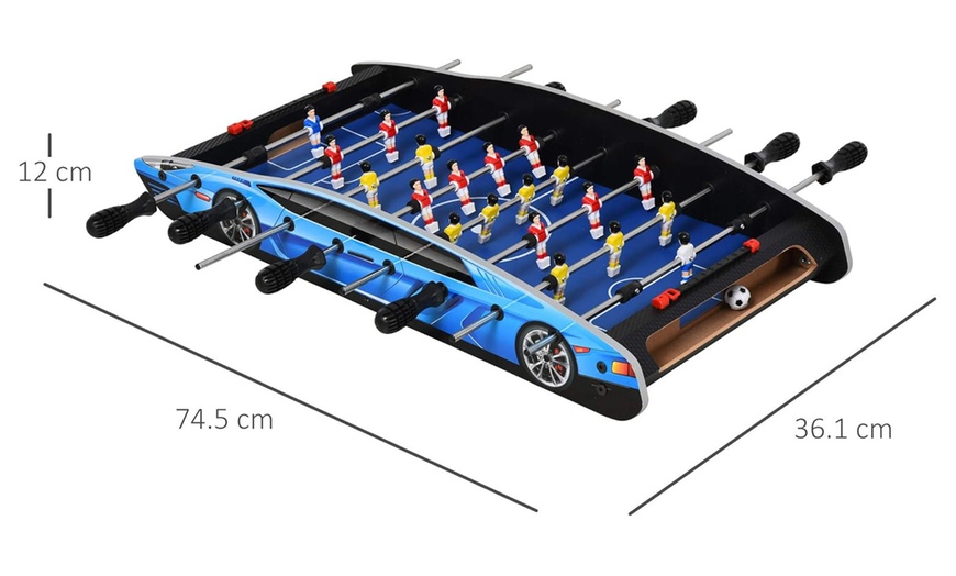 Image 6: HomCom 29 Inch Mini Tabletop Football Gaming Table