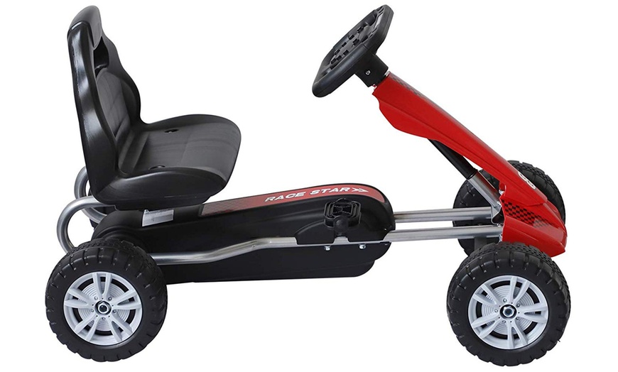 Image 3: HomCom Kids' Pedal Go-Kart