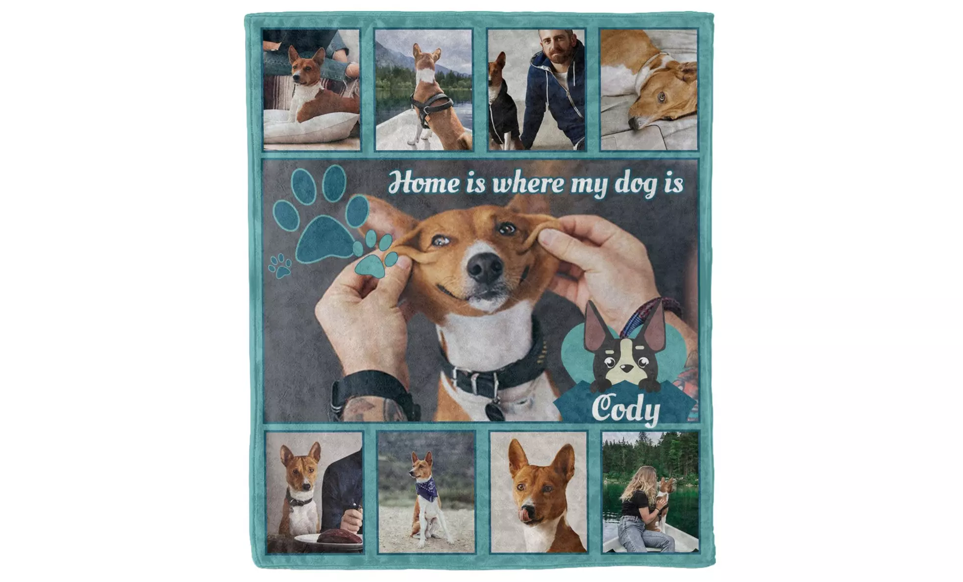Personalised Fleece Dog Blanket from Printerpix