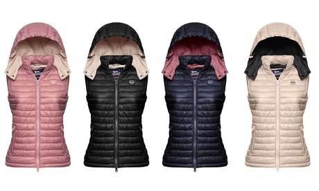 Piumino smanicato da donna Lonsdale, disponibile in 4 colori e 5 taglie