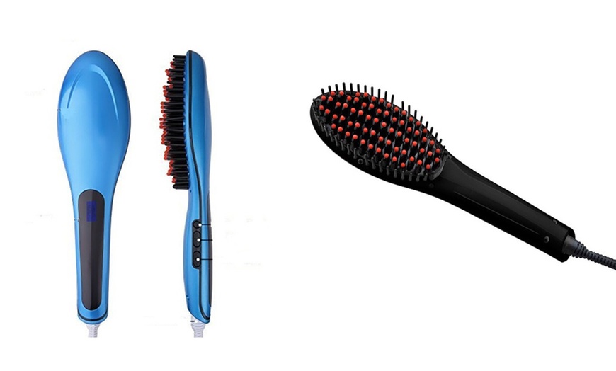 Image 14: Electric Hair Straightening Brush