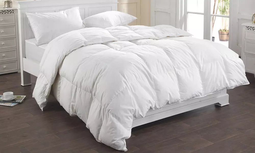 Couette en plumes d'oie