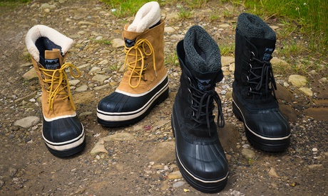Bottes fourrées unisexe en cuir et caoutchouc de la marque Redfoot
