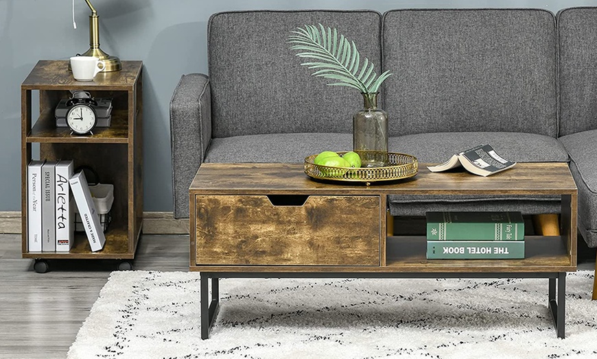 Image 67: HomCom Coffee Table