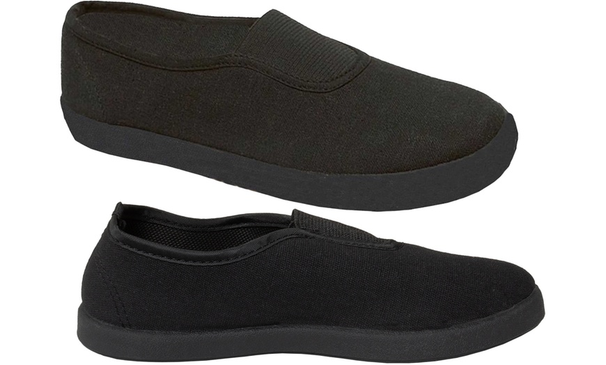 Image 5: Kid's Slip on School Shoes