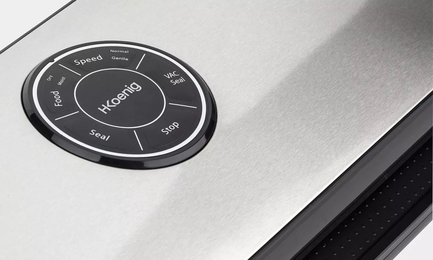 Appareil de mise sous-vide alimentaire en inox et accessoires H.Koenig, livraison offerte - Second Medium