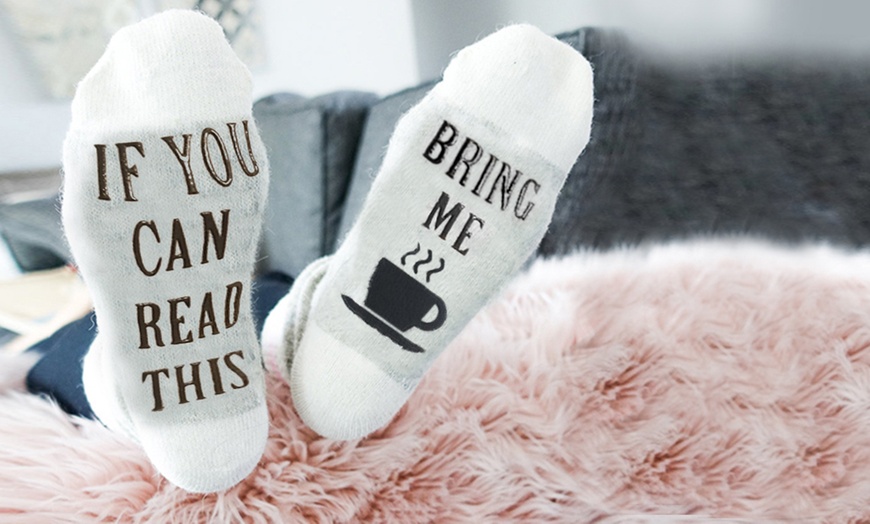 Image 3: Bring Me Tea/Coffee Socks