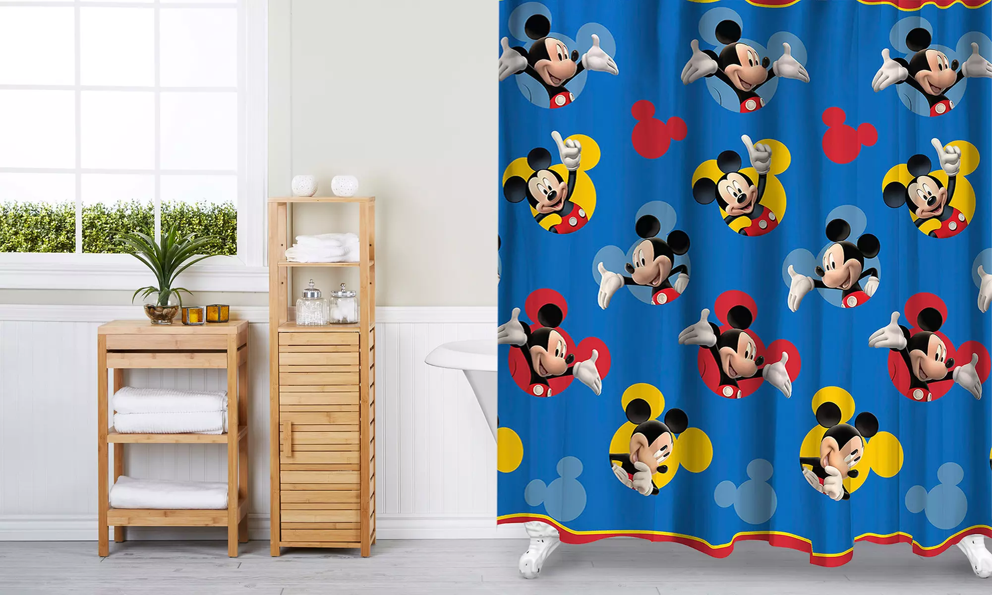 Disney & Star Wars Shower Curtains with Hooks - Primary Image