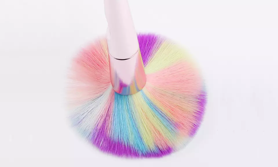 1 ou 2 sets de 10 pinceaux de maquillage Rose Gold effet chromé - Second Medium