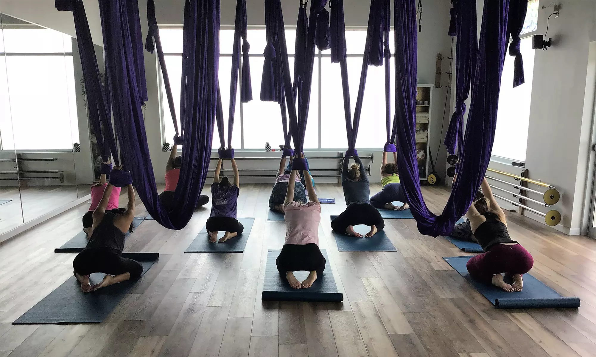 Aerial or Grounded Yoga Classes at Shakti Aerial Yoga Dance (Up to 76% Off). Four Options Available. - Primary Image