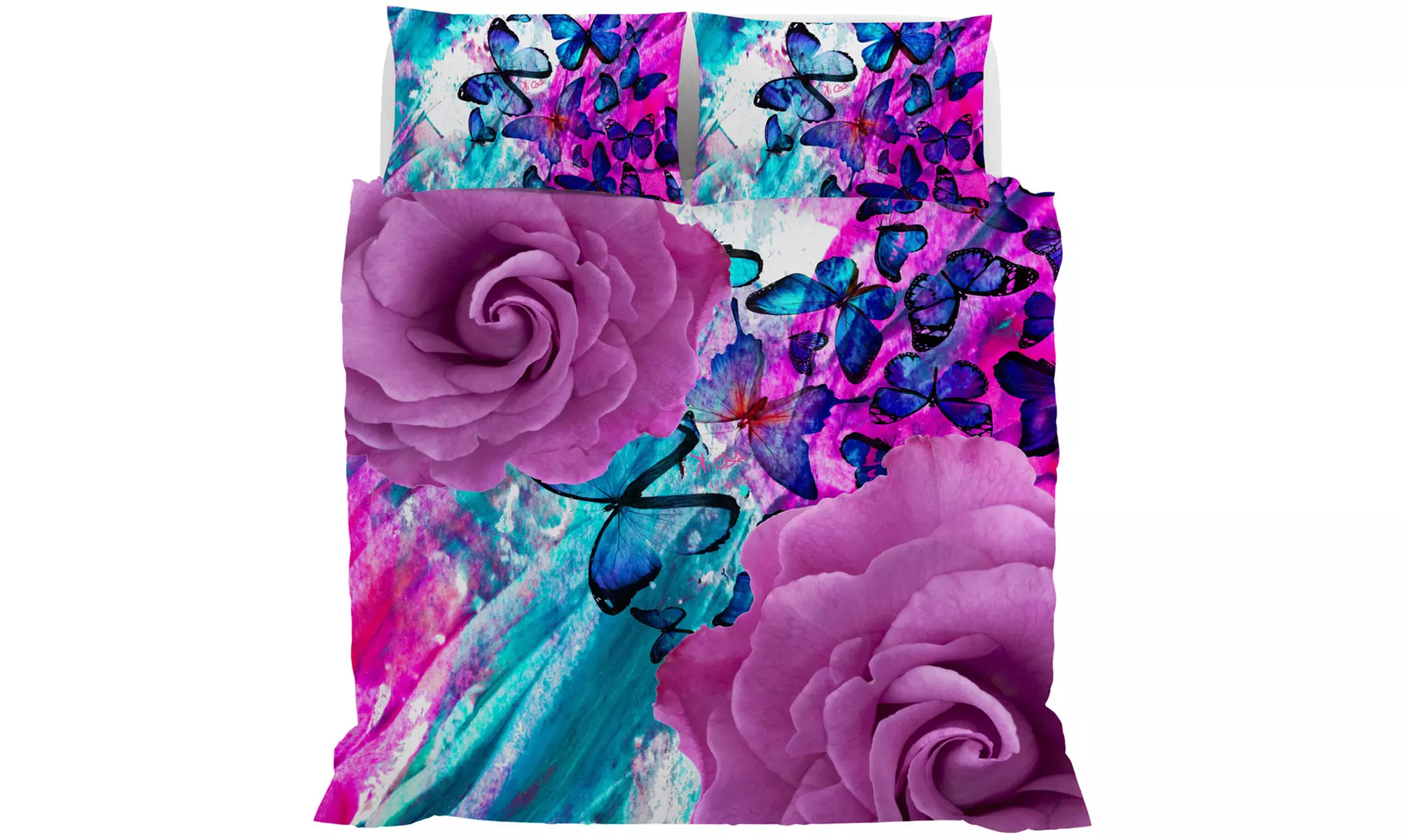 Parure copripiumino Kiosa in stampa digitale